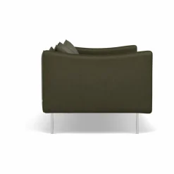 Tiki soffa 2-sits Vintage Olive-polished stainless steel