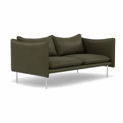 Tiki soffa 2-sits Vintage Olive-polished stainless steel