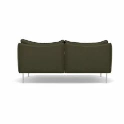 Tiki soffa 2-sits Vintage Olive-polished stainless steel
