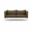 Tiki soffa 2-sits Vintage Tabacco-polished stainless steel