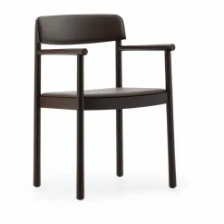 Timb karmstol Brown ash-Ultra Leather Chocolate