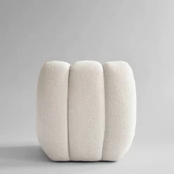 Toe loungefåtölj bouclé Off-white