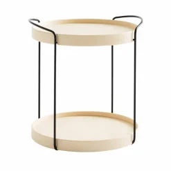 Trayo brickbord Ø50 cm ask Svart stativ