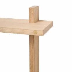 Treat vägghylla dubbel Oak 34x12x34 cm