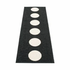 Vera gångmatta black/vanilla 70x225 cm