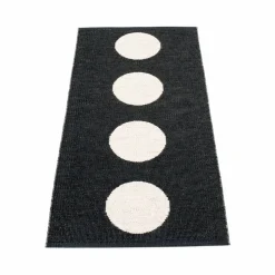 Vera gångmatta black/vanilla 70x150 cm