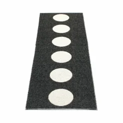 Vera gångmatta black/vanilla 70x300 cm