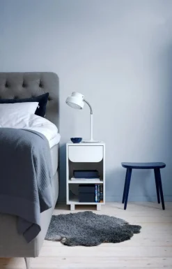 Vidja sängbord Vit