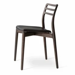Vipp481 Cabin stol Dark oak-black leather