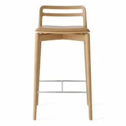 Vipp484 Cabin counter barstol 83 cm Light oak-sand leather