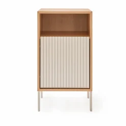 Vipp672 sängbord Ljus ek-ljus aluminium 31 5x60x38 cm