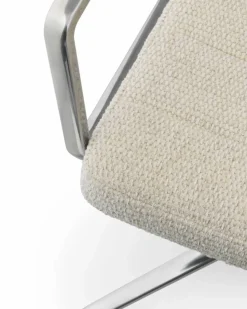 Vipp452 Swivel kontorsstol med hjul Wavy off white-light grey-pol. aluminium