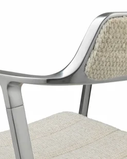 Vipp452 Swivel kontorsstol med hjul Wavy off white-light grey-pol. aluminium