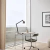Vipp452 Swivel kontorsstol med hjul Pol. aluminium-bosco green