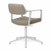 Vipp453+ Swivel kontorsstol Pol. aluminium-dark sand