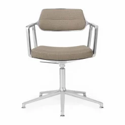 Vipp453+ Swivel kontorsstol Pol. aluminium-dark sand