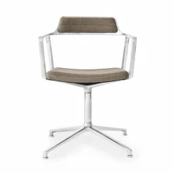 Vipp452 Swivel kontorsstol Pol. aluminium-dark sand