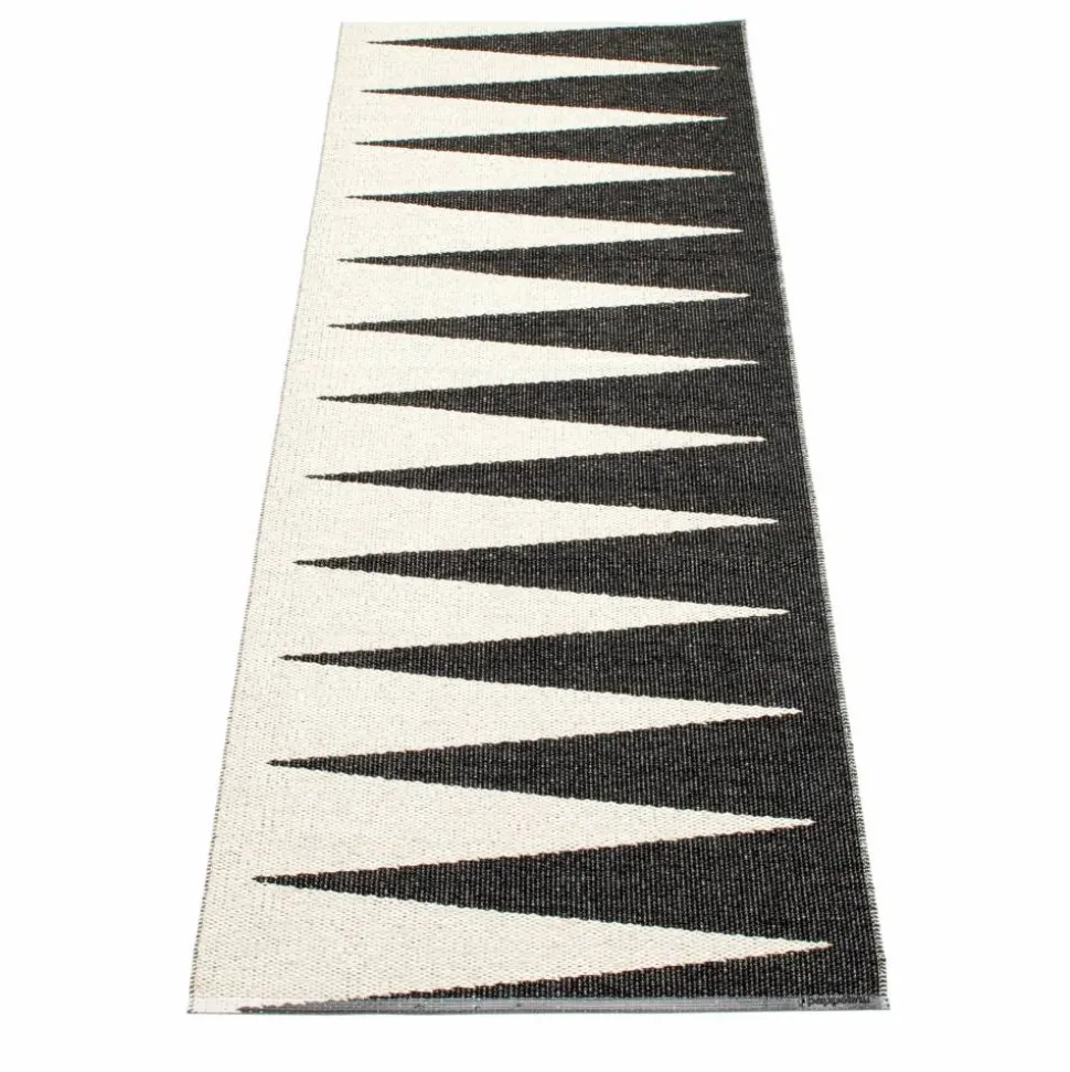 Vivi gångmatta black/vanilla 70x350 cm