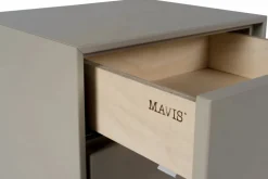 Volt sängbord vägghängt Beige-rostfritt stål