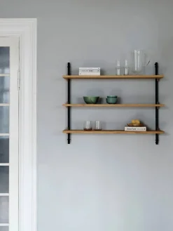 Wall Shelving vägghylla Ek-warm grey 92x115x17 5 cm WS.115.1