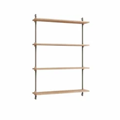 Wall Shelving vägghylla Ek-warm grey 92x115x17 5 cm WS.115.1