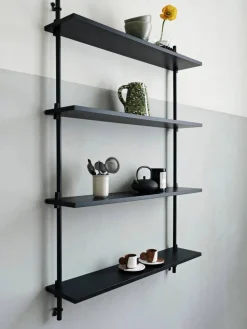 Wall Shelving vägghylla Ek-warm grey 92x85x17 5 cm WS.85.1