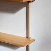 Wall Shelving vägghylla Rökt ek-white 92x115x17 5 cm WS.115.1