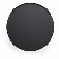 Woody bord Ø80 cm Black stained oak
