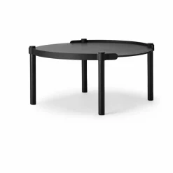 Woody bord Ø80 cm Black stained oak