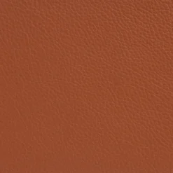 X75-2 karmstol Linneväv natur-Elmo Nordic läder Cognac-kromade ben